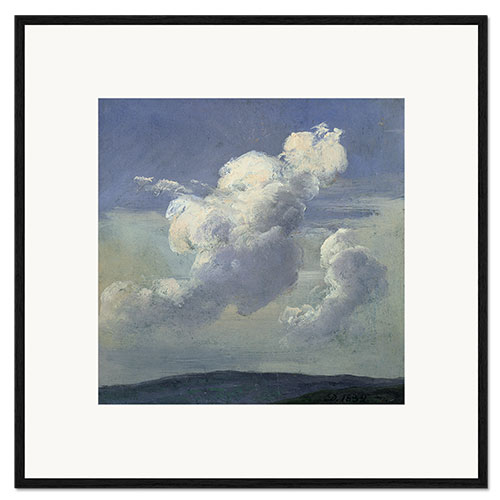 Impresión de arte enmarcada Cloud Study