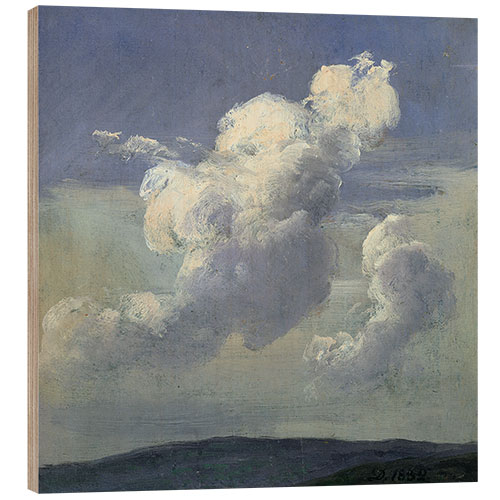 Wood print Cloud Study