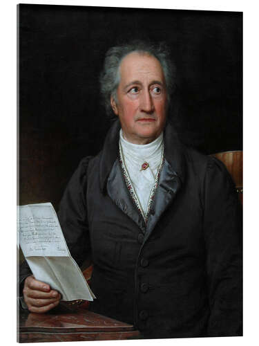 Acrylic print Johann Wolfgang von Goethe