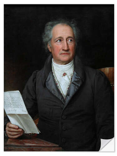 Selvklebende plakat Johann Wolfgang von Goethe