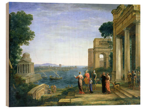 Puutaulu Aeneas and Dido in Carthage