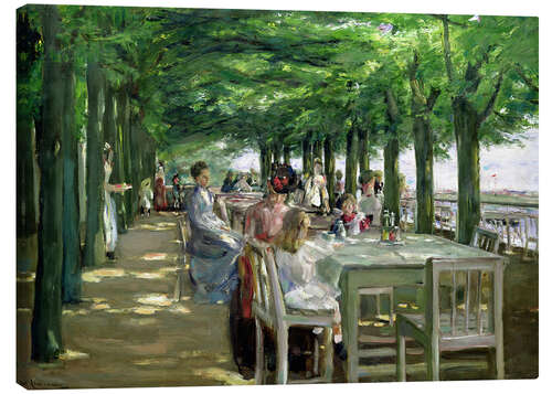 Canvas print The Terrace at Jacob's restaurant in Nienstedten-an-der-Elbe