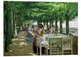 Tableau en plexi-alu Terrasse du restaurant Jacob à Nienstedten au bord de l'Elbe