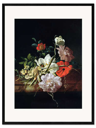 Impression artistique encadrée Nature morte avec des fleurs