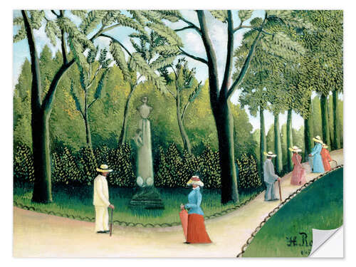 Muursticker The Monument to Chopin in the Luxembourg Gardens