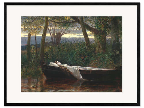 Kehystetty taidepainatus The Lady of Shalott