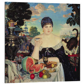 Magnettafel Des Kaufmanns Frau beim Tee