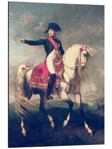 Alubild Reitporträt von Napoleon I