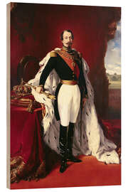 Wood print Portrait of Napoleon III