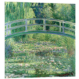 Foam board print  Water Lilies and the Japanese Bridge - Claude Monet
