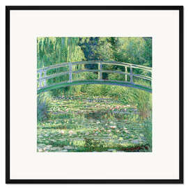 Gerahmter Kunstdruck Die japanische Brücke - Claude Monet