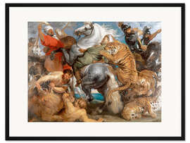 Gerahmter Kunstdruck Die Tigerjagd