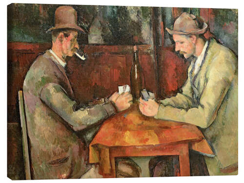 Canvas print The Card Players