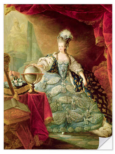 Naklejka na ścianę Marie Antoinette