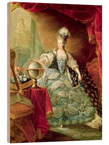 Wood print Marie Antoinette