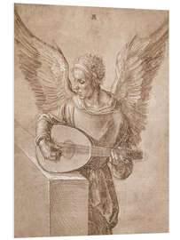 PVC print Angel playing a lute