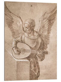 Galleritryk Angel playing a lute