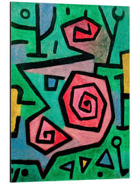 Magnettafel Heldenmutige Rosen