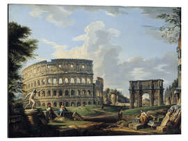 Magnettafel Das Kolosseum und der Konstantinsbogen