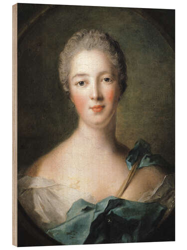 Wood print Madame de Pompadour