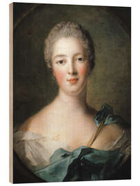 Wood print Madame de Pompadour