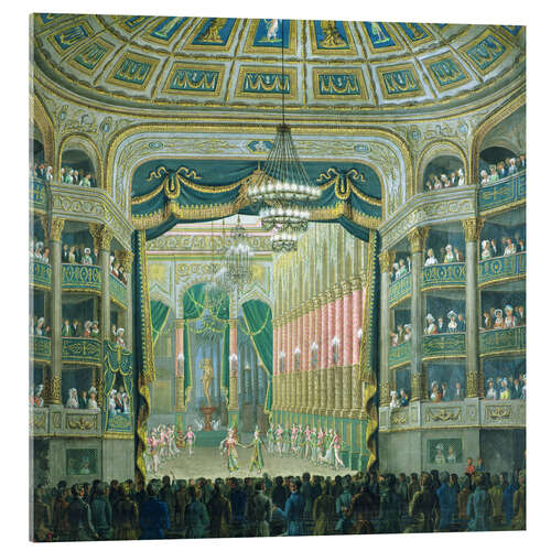 Acrylic print View of the Parisian opera stage
