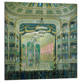 Magnettafel Blick auf die Pariser Opernbühne