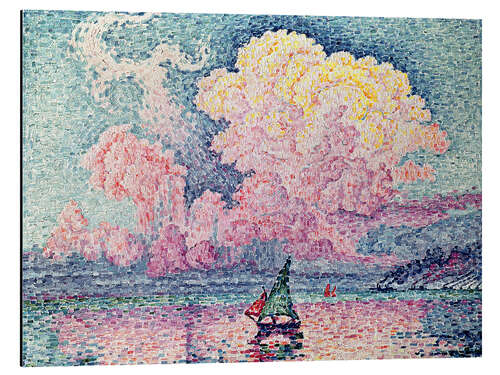 Tableau en aluminium Antibes, Le nuage rose