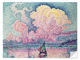 Selvklebende plakat Antibes, The Pink Cloud