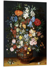 Aluminium print Vase of Flowers