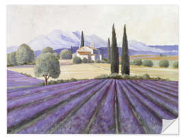 Wall sticker Lavender Fields