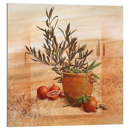 Gallery print Pomegranate and olive harvest