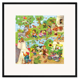 Gerahmter Kunstdruck Unsere schönsten Kinderlieder I