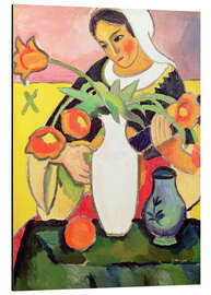 Magnettafel Lautespielerin