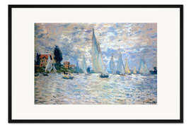 Gerahmter Kunstdruck Regatta in Argenteuil