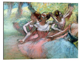 Aluminium print Four ballerinas on the stage