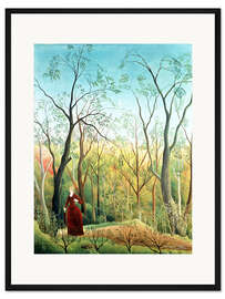 Gerahmter Kunstdruck Der Spaziergang im Walde