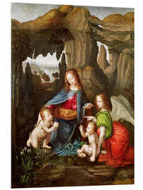 Foam board print Madonna of the Rocks