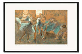 Gerahmter Kunstdruck Tänzerinnen im Probensaal