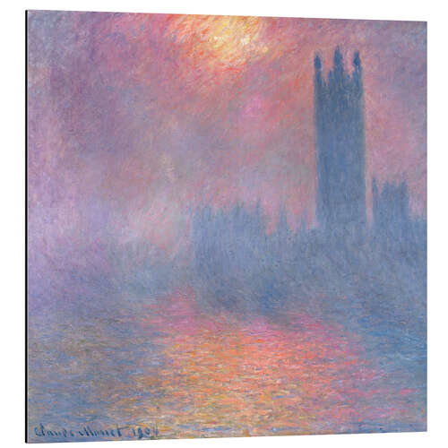 Aluminium print The Houses of Parliament