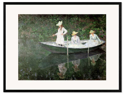 Innrammet kunsttrykk The Boat at Giverny