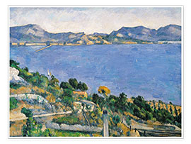 Wall print  L&#039;Estaque - Paul Cézanne