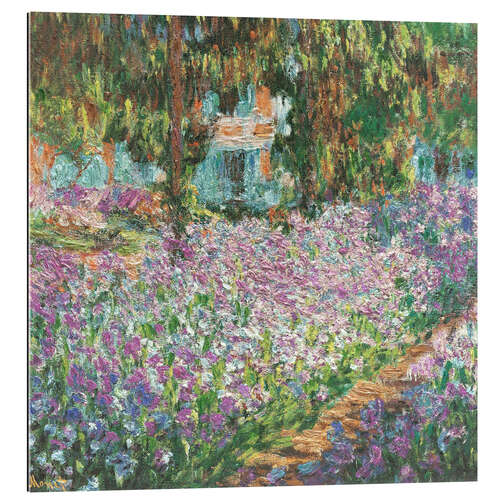 Quadro em plexi-alumínio O jardim do artista em Giverny