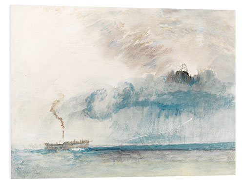 Foam board print Steamboat in a Storm