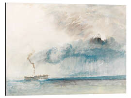 Magnettafel Dampfschiff in einem Sturm