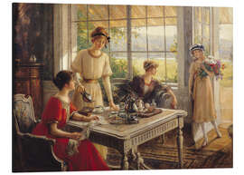 Magnettafel Frauen beim Tee