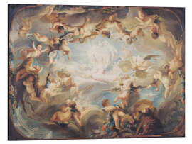 Quadro em alumínio The Triumph of Cupid over all the Gods