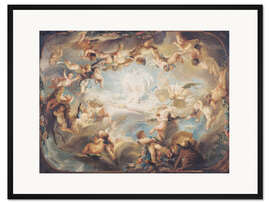Gerahmter Kunstdruck Der Triumph des Cupido über alle Götter