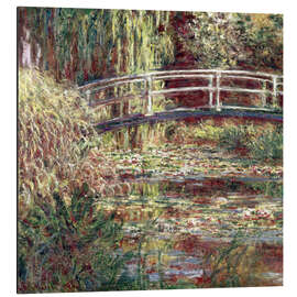 Magnettafel Seerosenteich: Harmonie in Rosa