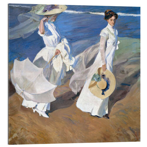 Galleritryck Strolling along the Seashore, 1909